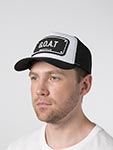 Бейсболка JOHN HATTER арт. R-1081-UOO G.O.A.T. (белый / черный)